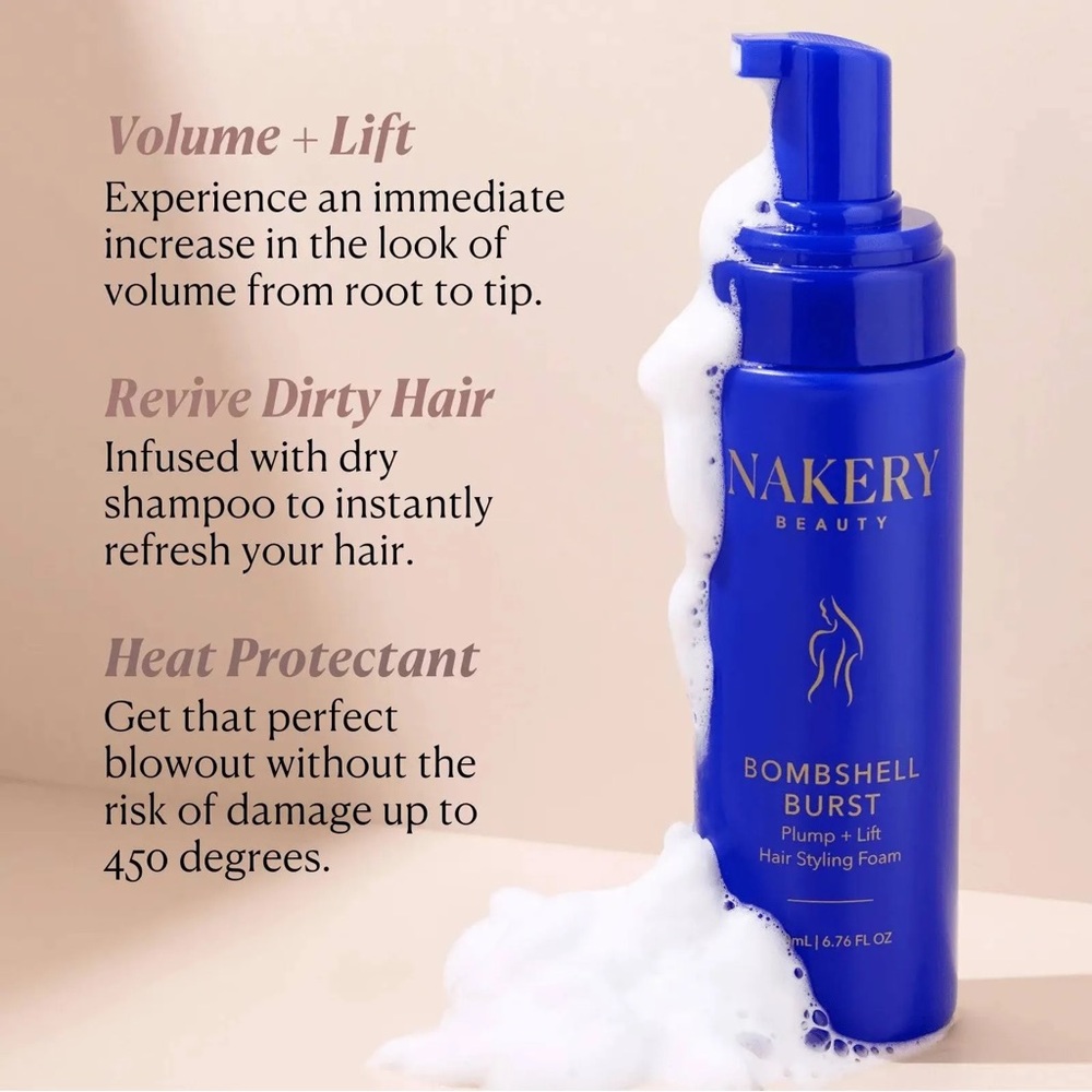Nakery Beauty Bombshell Burst Hair Styling Foam